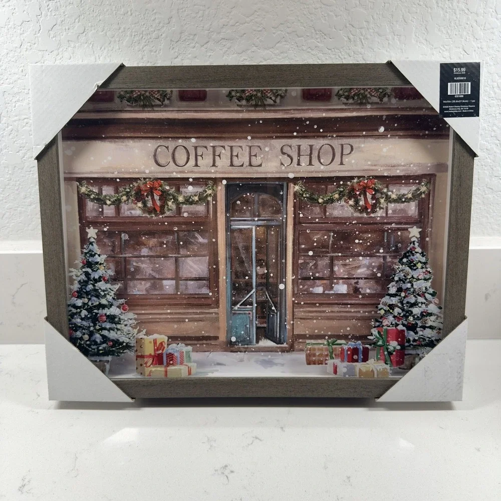 Viral Hobby Lobby Christmas ~ Coffee Shop Framed Wall Decor Art